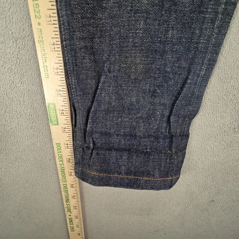 A.P.C. Jeans Mens Blue Dark‎ Wash Slim Whiskers Honeycomb Fits 31x29